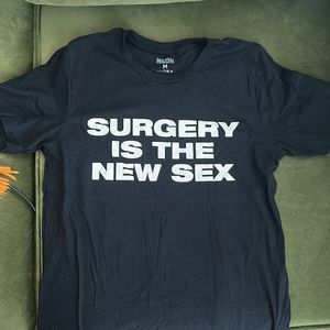 Crimes of the Future promo shirt. David Cronenberg